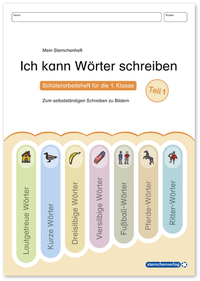Abbildung von: Ich kann Wörter schreiben Teil 1 - sternchenverlag