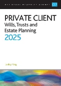 Abbildung von: Private Client 2025: - The University of Law Publishing Limited
