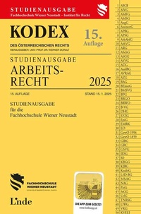 Abbildung von: KODEX Studienausgabe Arbeitsrecht FH Wr. Neustadt 2025 - Linde