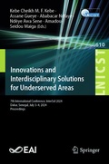 Cover: Innovations and Interdisciplinary Solutions for Underserved Areas - Springer