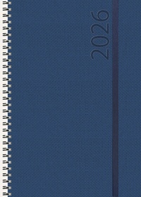 Abbildung von: Buchkalender Wochentimer Spirale dunkelblau 2026 - Korsch Verlag