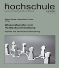 Cover: Wissenstransfer und Hochschulentwicklung - Institut f. Hochschulforschung Wittenberg
