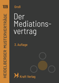 Cover: Der Mediationsvertrag - Kraft Verlag
