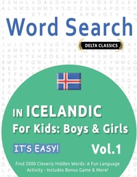 Abbildung von: Word Search in Icelandic for Kids - LINGUAS CLASSICS