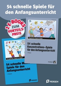 Abbildung von: Doppelband 54 schnelle Spiele Anfangsunterricht - Persen Verlag