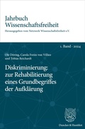 Cover: Diskriminierung: zur Rehabilitierung eines Grundbegriffes der Aufkl&auml;rung. - Duncker & Humblot