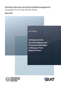 Abbildung von: Fahrdynamische Grundauslegung von Personenkraftwagen in Bezug auf das Kippverhalten - Cuvillier Verlag