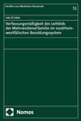 Cover: Verfassungsmäßigkeit des Leitbilds der Mehrverdienerfamilie im nordrhein-westfälischen Besoldungssystem - Nomos