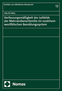 Bild: Verfassungsmäßigkeit des Leitbilds der Mehrverdienerfamilie im nordrhein-westfälischen Besoldungssystem - Nomos
