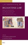 Cover: A Companion to Byzantine Law - Brill