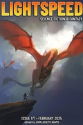 Cover: Lightspeed_177_February_2025 (Lightspeed Magazine, #177) - Adamant Press
