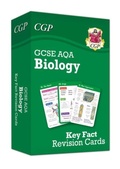 Cover: New GCSE Biology AQA Key Fact Revision Cards - Summary cards for quick revision - Coordination Group Publications Ltd (CGP)