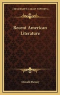 Cover: Recent American Literature - Kessinger Publishing