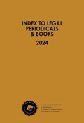 Cover: Index to Legal Periodicals & Books, 2024 Annual Cumulation - H.W. Wilson Publishing Co.