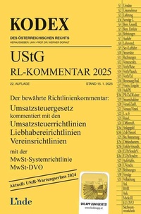 Abbildung von: KODEX UStG-Richtlinien-Kommentar 2025 - Linde Verlag Ges.m.b.H.
