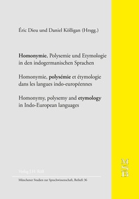 Abbildung von: Homonymie, Polysemie und Etymologie in den indogermanischen Sprachen - J.H.Röll Verlag