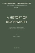 Cover: A History of Biochemistry - Elsevier