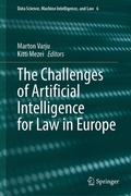 Cover: The Challenges of Artificial Intelligence for Law in Europe - Springer