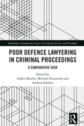 Cover: Poor Defence Lawyering in Criminal Proceedings - Routledge