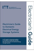 Cover: Electrician's Guide to Domestic Electrical Energy Storage Systems - Institution of Engineering and Technology