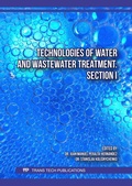 Cover: Technologies of Water and Wastewater Treatment. Section I - Trans Tech Publications Ltd