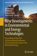 Cover: New Developments in Environmental and Energy Technologies - Springer Nature Switzerland AG