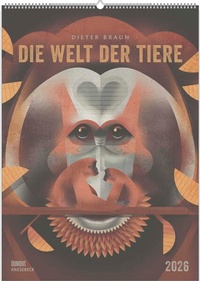 Bild: DUMONT - Die Welt der Tiere 2026 - Wandkalender im Querformat 50 x 70 cm mit einzigartigen Tier-Illustrationen - Knesebeck