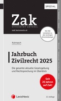 Cover: Zak Jahrbuch Zivilrecht 2025 - LexisNexis Verlag ARD ORAC GmbH