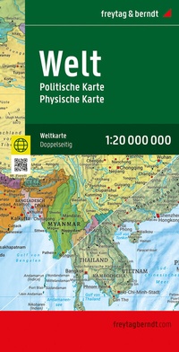 Abbildung von: Weltkarte, politisch - physisch, 1:20.000.000, gefaltet, freytag & berndt - Freytag-Berndt und ARTARIA