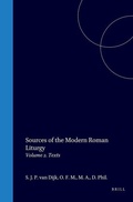 Cover: Sources of the Modern Roman liturgy - Brill