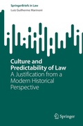Cover: Culture and Predictability of Law - Springer