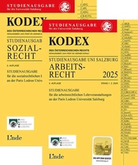 Abbildung von: KODEX-Paket Studienausgabe Arbeits- und Sozialrecht Salzburg 2025 - Linde