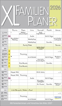 Abbildung von: XL Familienplaner Pastell 2026 - Korsch Verlag