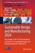 Cover: Sustainable Design and Manufacturing 2024 - Springer