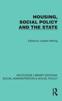 Enlarge image Cover: Housing, Social Policy and the State - Routledge