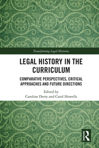 Abbildung von: Legal History in the Curriculum - Routledge