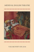 Cover: Medieval English Theatre 46 - D.S. Brewer