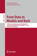 Cover: From Data to Models and Back - Springer