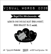 Abbildung von: Visual Words Black 2026 - Korsch Verlag