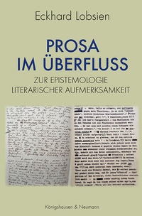 Enlarge image Cover: Prosa im Überfluss - Königshausen & Neumann