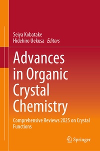Abbildung von: Advances in Organic Crystal Chemistry - Springer