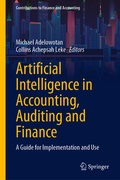 Cover: Artificial Intelligence in Accounting, Auditing and Finance - Springer