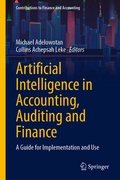 Cover: Artificial Intelligence in Accounting, Auditing and Finance - Springer