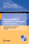 Cover: Business Intelligence, Computational Mathematics, and Data Analytics - Springer
