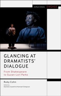 Cover: Glancing at Dramatists' Dialogue - Methuen Drama