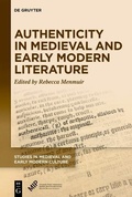 Bild: Authenticity in Medieval and Early Modern Literature - Medieval Institute Publications