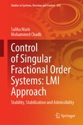 Cover: Control of Singular Fractional Order Systems: LMI Approach - Springer