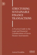 Cover: Structuring Sustainable Finance Transactions - Palgrave Macmillan