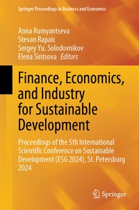 Abbildung von: Finance, Economics, and Industry for Sustainable Development - Springer