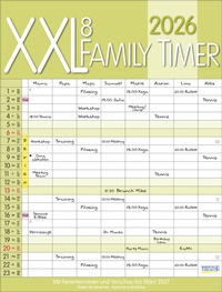 Abbildung von: XXL Family Timer 8 2026 - Korsch Verlag